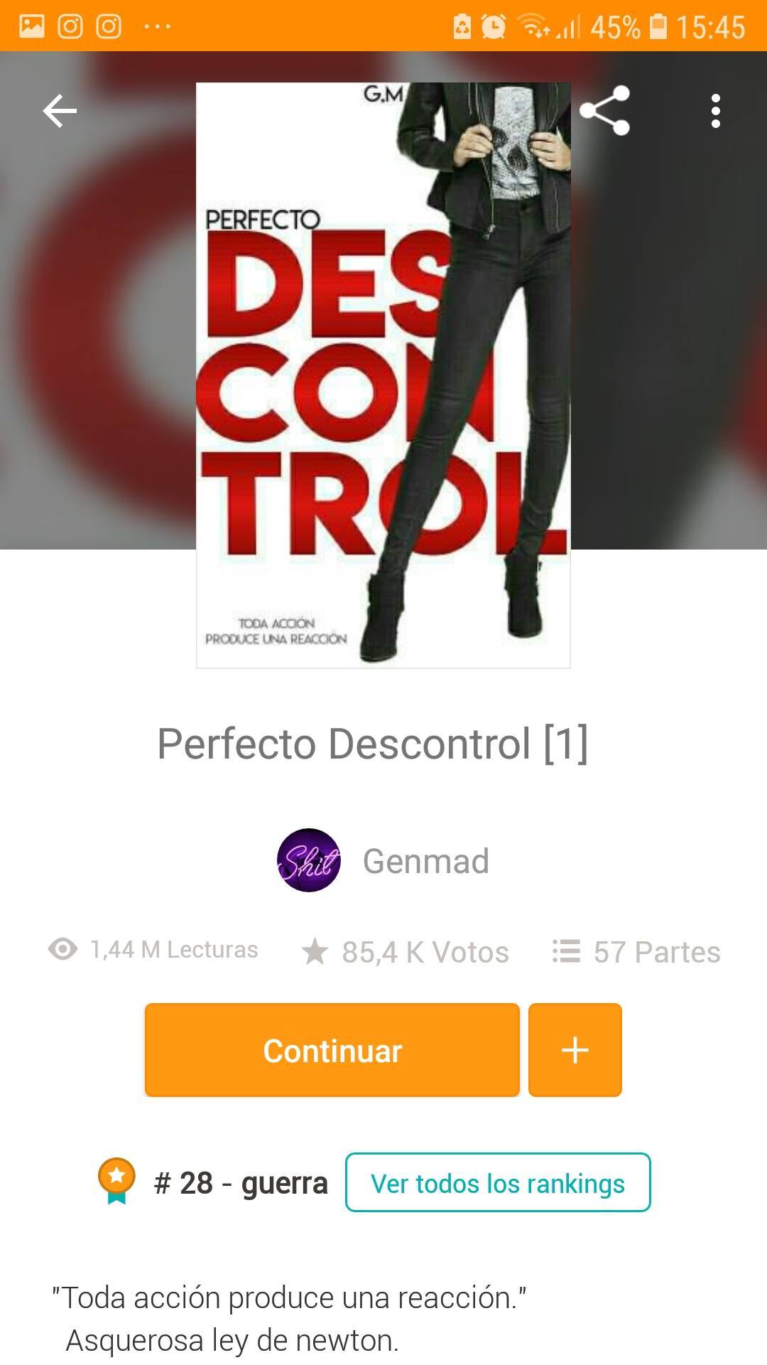 Libro Perfecto descontrol 