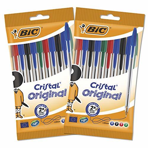 BIC 962704 - Lote de 20 bolígrafos bolígrafo en cristal Origine