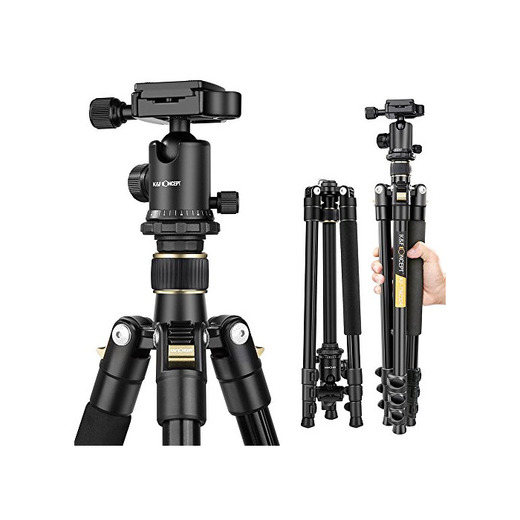 K&F Concept Trípode Completo TM2324 Trípode Flexible para Cámara Canon Sony Nikon