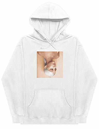 Fashion Sudadera con Capucha Unisex Ariana Grande Sweetener, Color Blanco