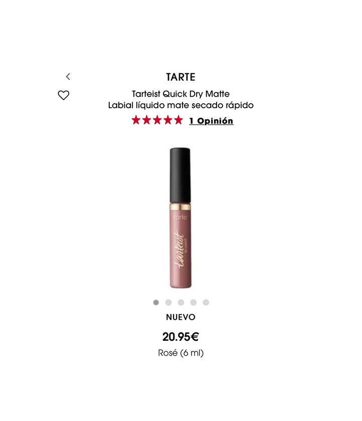 Productos Tarteist Quick Dry Matte