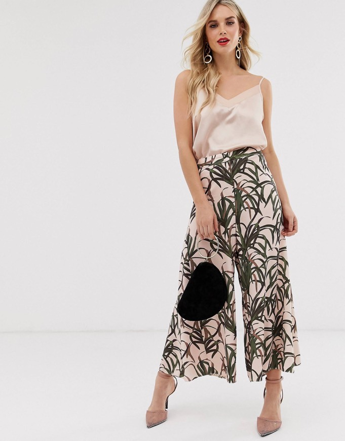 Social Pantalón acampanado y estampado botánico 🌿