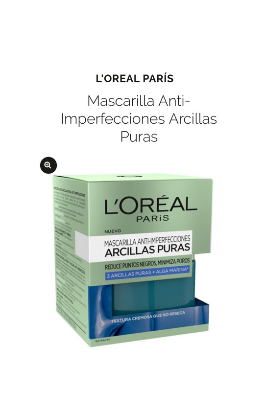 Producto Mascarilla arcillas puras