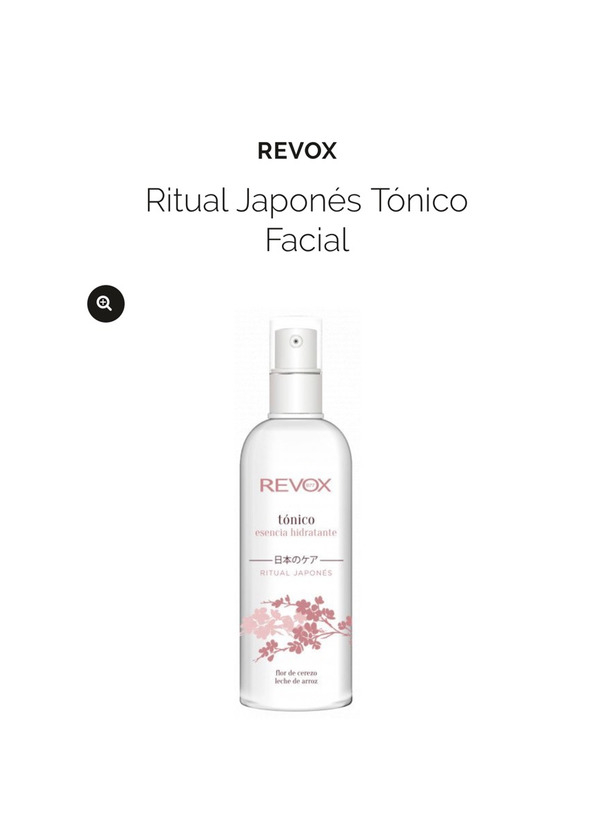 Producto REVOX Tónico Facial Ritual Japonés