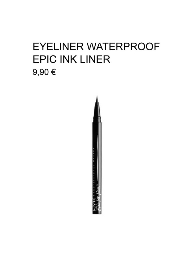 Producto eyeliner waterproof epic ink liner