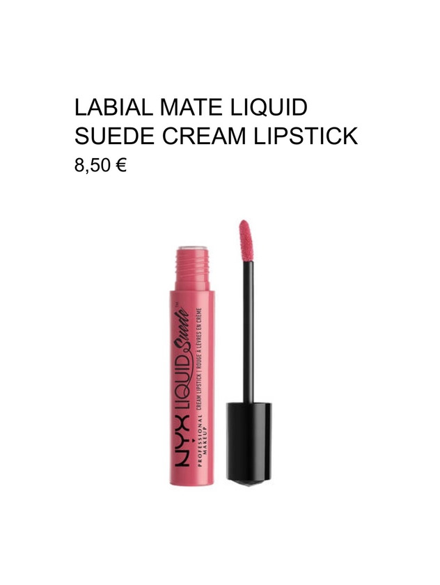 Producto Labial mate 