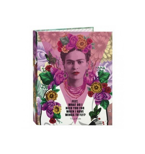 Frida Kahlo Carpeta Folio 4 Anillas Lomo Ancho