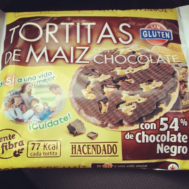 Social Tortitas de maíz con chocolate hacendado