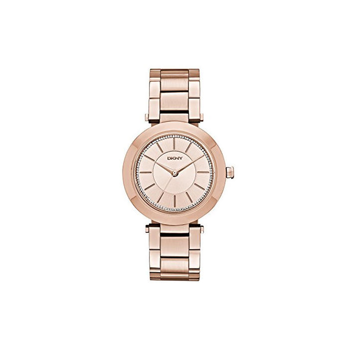 Moda DKNY Reloj de cuarzo para mujer con color blanco esfera analógica pantalla