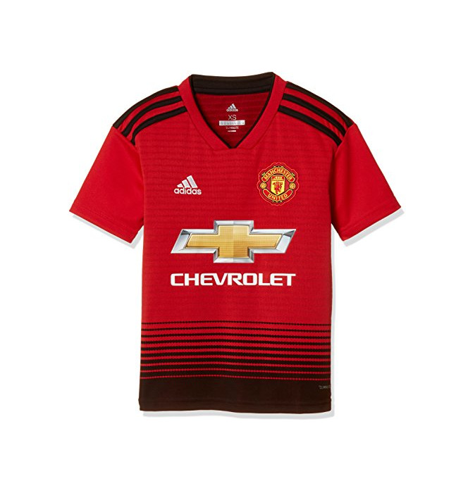 Fitness adidas 18/19 Manchester United Home Camiseta, Niños, Rojo