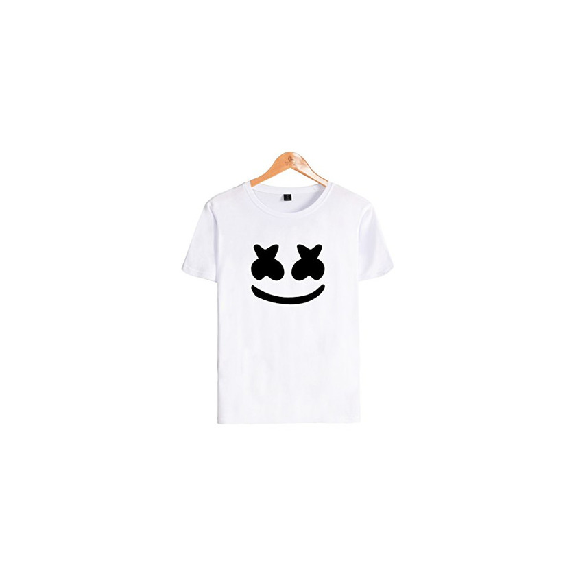 SIMYJOY Unisex Camiseta para DJ Cara Sonriente Fanáticos de Sonido eléctrico para