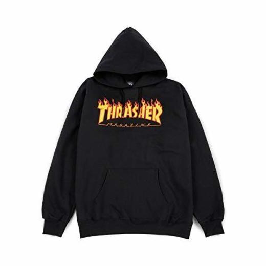 THRASHER TRUTSH05749 Camiseta, Negro