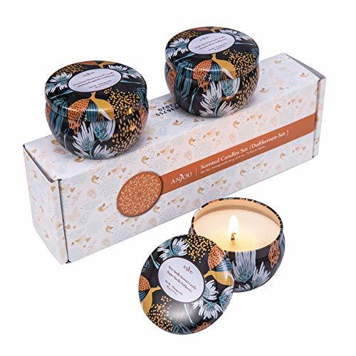 Elemento de la categoría hogar Anjou Velas Aromaticas Románticas Set de 3 Velas