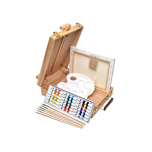 Artina Florenz set de pintura de 28 piezas caballete maletín de mesa