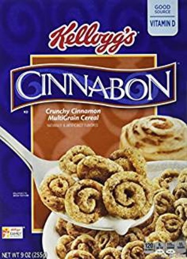 Amazon.com: Kellogg's Cinnabon Cereal, 10 oz. box (Pack of 5):