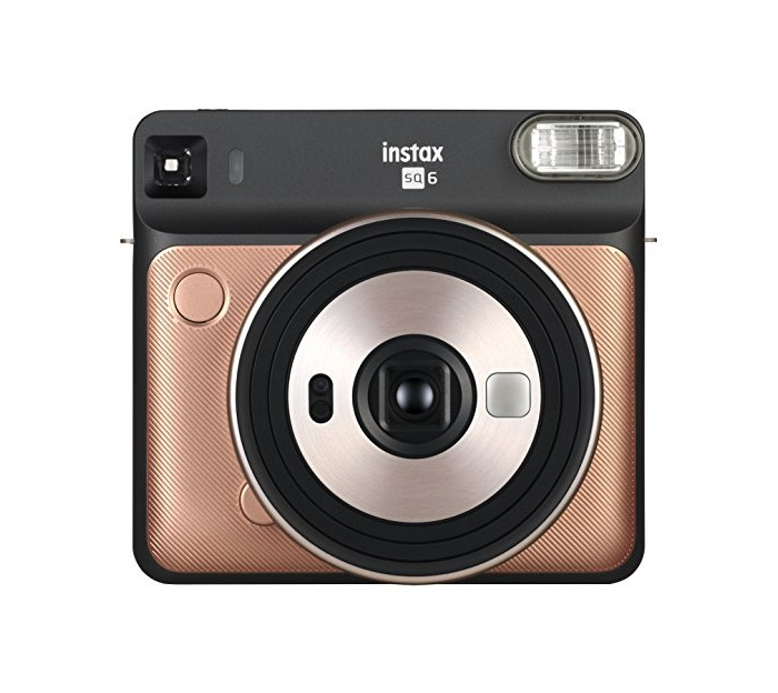Social Fujifilm Instax SQ6 - Cámara analógica instantánea Formato Cuadrado, Color Dorado