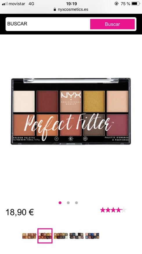 Beauty Paleta de sombra para ojos NYX Cosmetics Ultimate