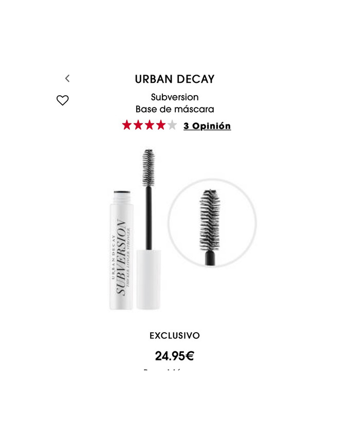 Product Pre base de pestañas Urban Decay 