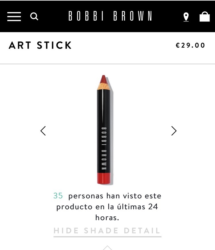 Producto Labial de María Pombo