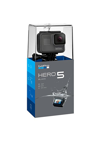 GoPro Hero5 Black - Cámara deportiva de 12 MP (4K, 1080p, WIFI