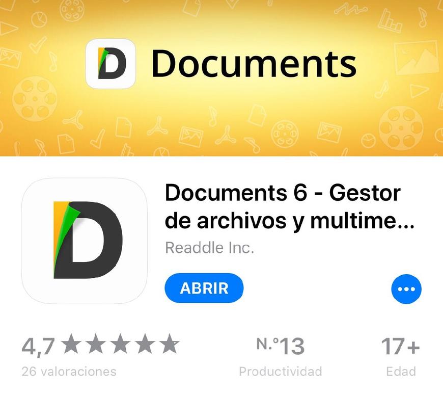 Aplicaciones Documents 6 - File manager, PDF reader and browser