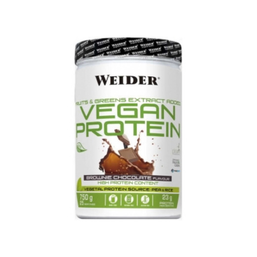 Proteína Vegetal Vegan Weider Chocolate 750 Gr.