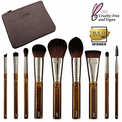 Beauty Nanshy Necessities Collection Makeup Brush Set with Bag High End Luxury Vintage