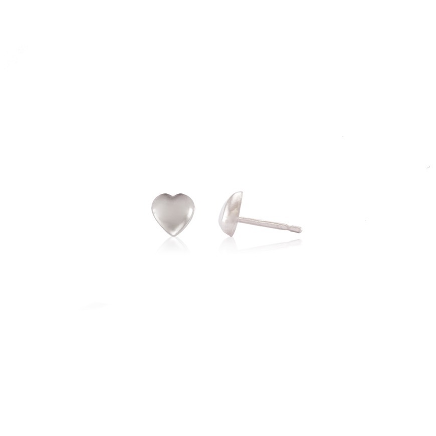 Social Heart earrings in silver