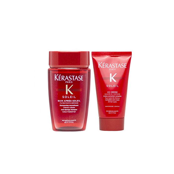 Beauty Kerastase Soleil Bain Apres Soleil y CC Creme Kit de viaje