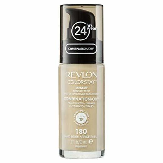 Revlon Colorstay 24H, Base de maquillaje para rostro, para cutis mixto/graso, con