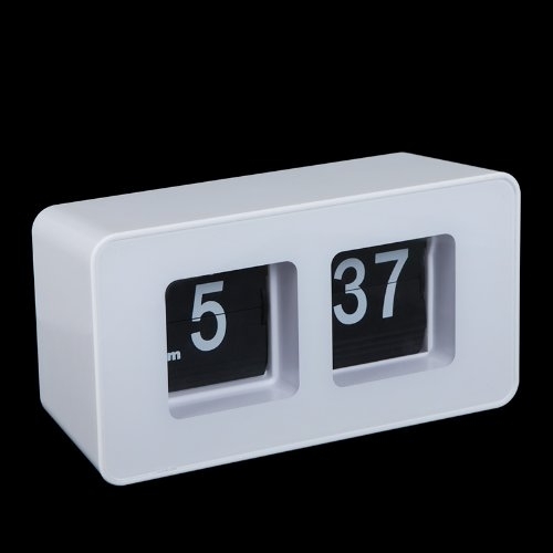 Social Anself Retro Auto Voltear Reloj clásico con estilo moderno reloj de pared Escritori