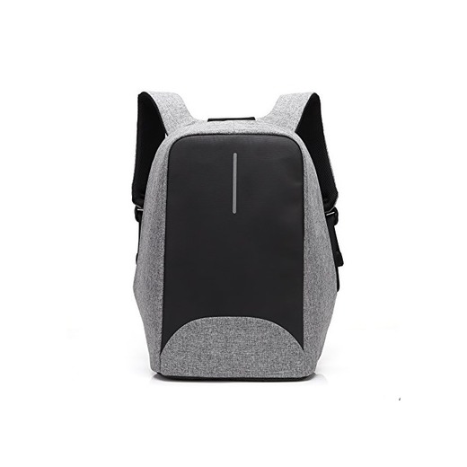 Anti-thief negocios mochila para portátil con USB puerto de carga, impermeable mochila Colegio Bolsa de viaje con compartimento oculto para hombres y mujeres
