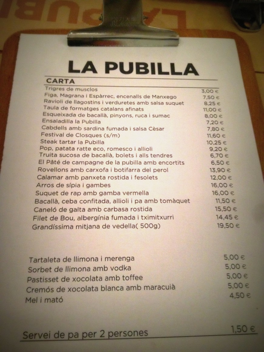 Restaurants La Pubilla