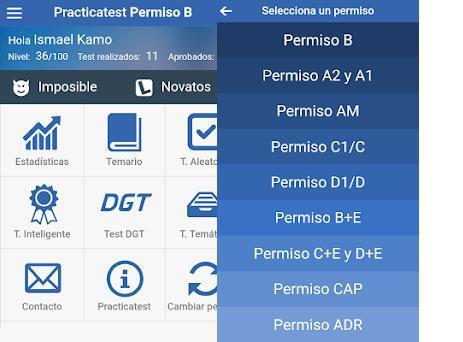 App TEST DE CONDUCIR B, A2, AM, C, D y CAP. Manual DGT 2018