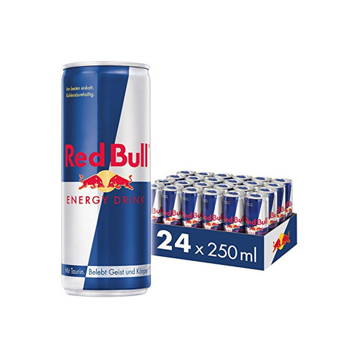 Red Bull Bebida Energética - Paquete de 24 x 250 ml -