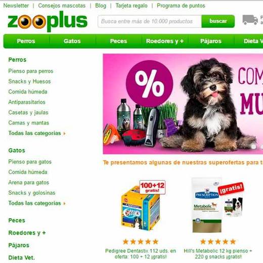 zooplus - Tienda online para mascotas