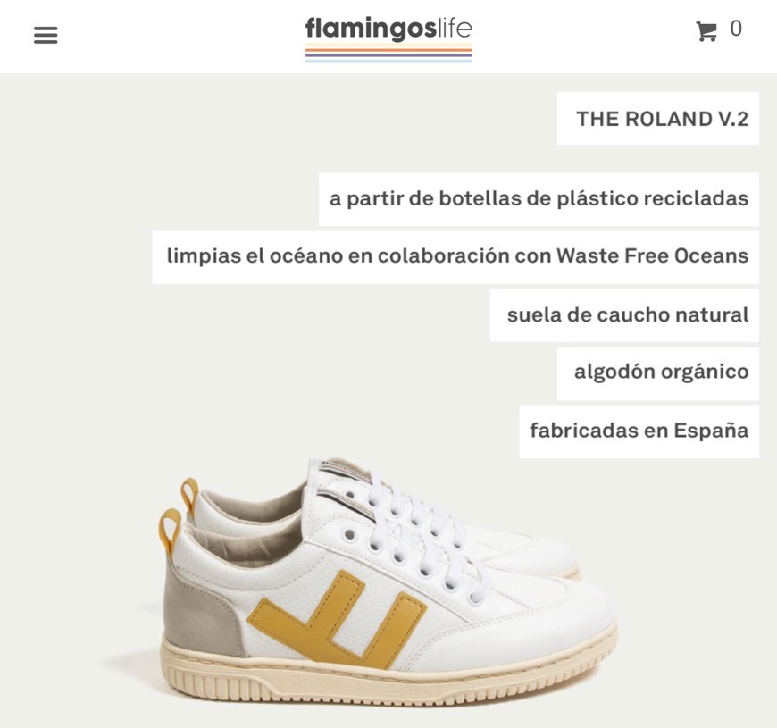 Moda Flamingos' Life - Zapatillas Ecológicas - Materiales reciclados