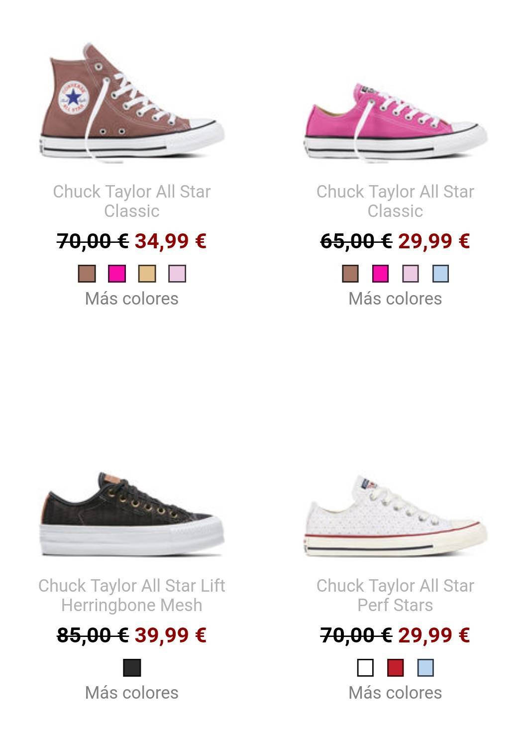 Fashion Descuentos en Converse