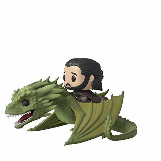 Funko- Pop Rides: Game of Thrones-Jon Snow w/Rhaegal Figura Coleccionable,