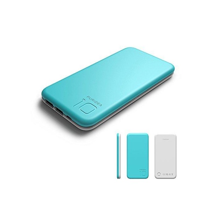 Electronic 10000 mAh Batería Externa,2 Puertos Puridea Power Bank con LED-indicación del estado,Cargador Portátil para iPhone X 8 7 6 Puls , iPad