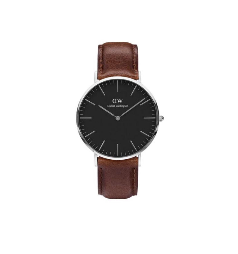 Moda Daniel Wellington 0106DW Reloj Analógico para Hombre de Cuero Marrón