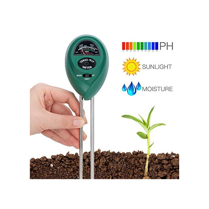 Categoría de hogar Covvy Soil Tester 3 in 1 Water Moisture Meter Acidity Humidity Light