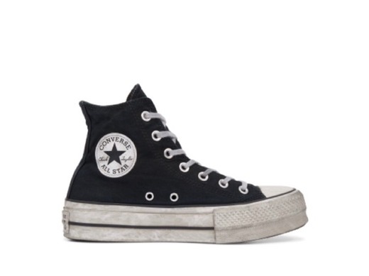 Converse Chuck Taylor plataforma negra