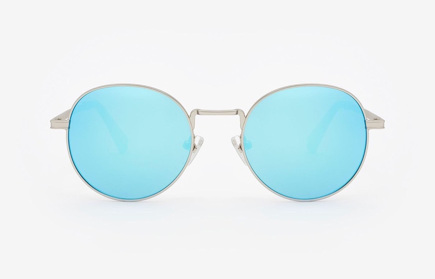 Productos Gafas de sol redondas Hawkers® Silver Clear Blue Moma