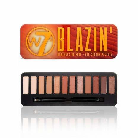 Social Nueva W7 Blazin 'varios colores en llamas – ojos paleta de colores – 12 plalette