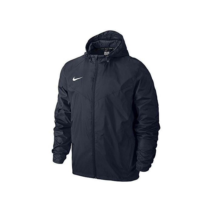 Social Nike Team Sideline Rain Jacket Chaqueta Impermeable, Hombre, Azul Oscuro/Blanco (Obsidian/White)