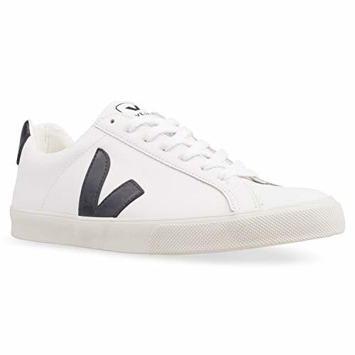 Moda Veja Zapatilla Esplar Cuero Blanco Negro 45