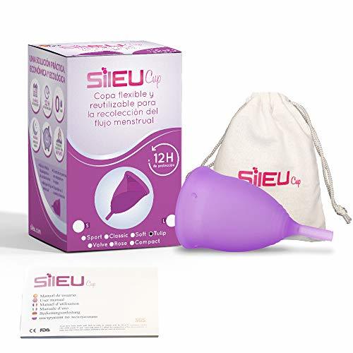 Social Copa Menstrual Sileu Cup Tulip - Alternativa ecológica y natural a tampones