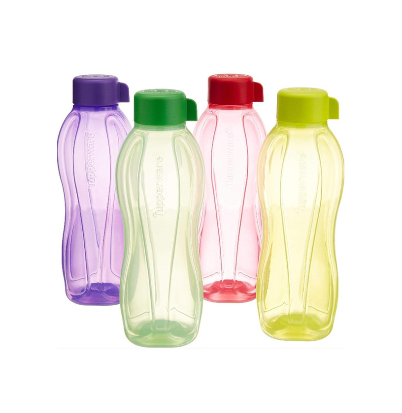 Social Tupperware Aquasafe juego de botella de agua de plástico