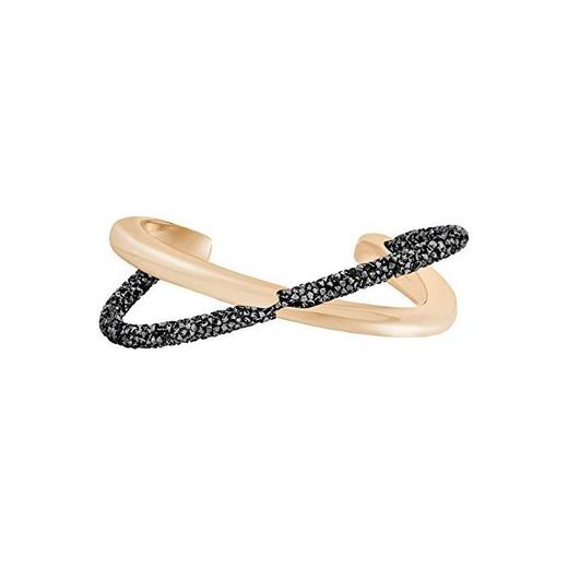 Swarovski Brazalete Crystaldust Cross, negro